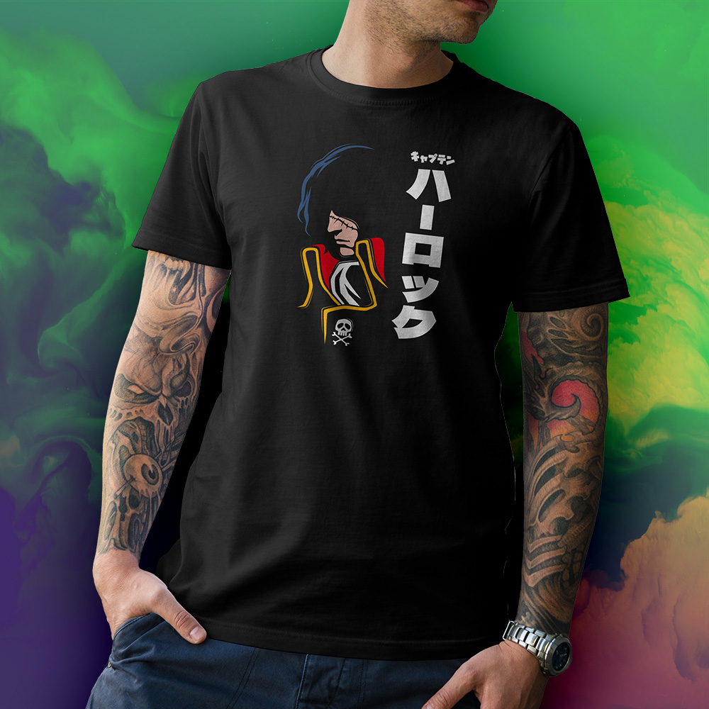 Eco Tshirt | Harlock Jap <i class="fa fa-leaf" style="color:#02b620;"></i> - Image 2