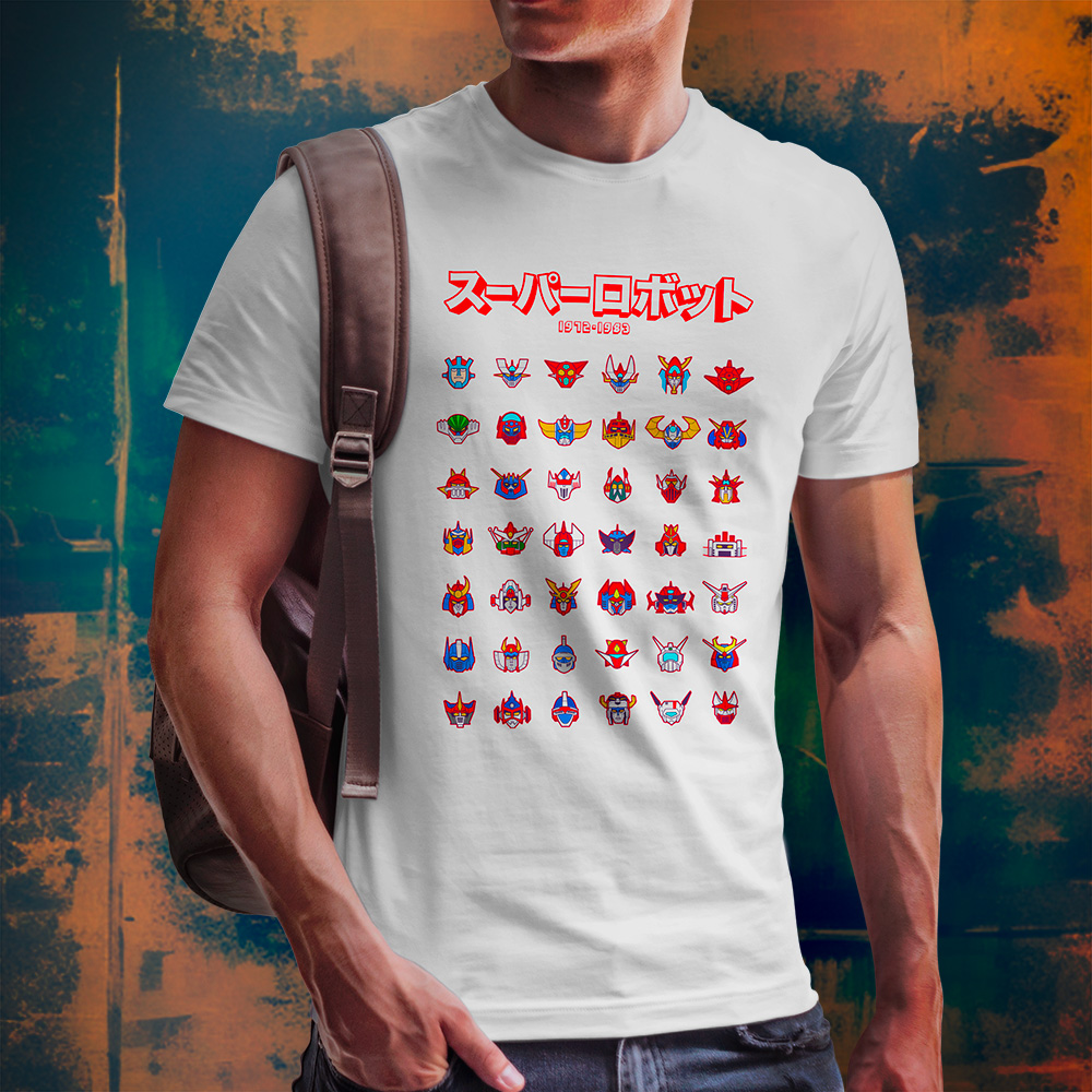 Eco Tshirt | 70s Robot Color <i class="fa fa-leaf" style="color:#02b620;"></i> - Image 2