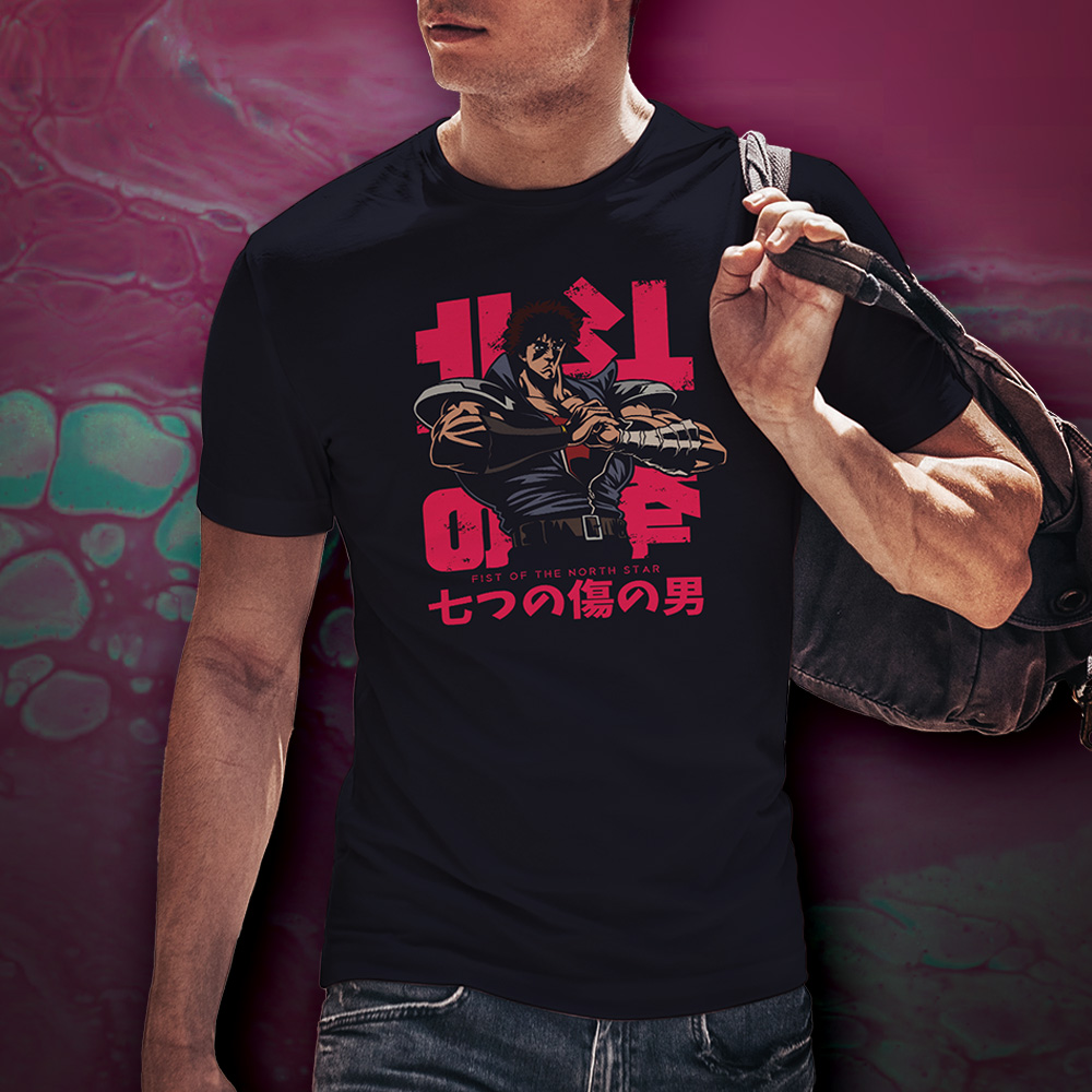 Eco Tshirt | Kenshiro Fist <i class="fa fa-leaf" style="color:#02b620;"></i> - Image 2