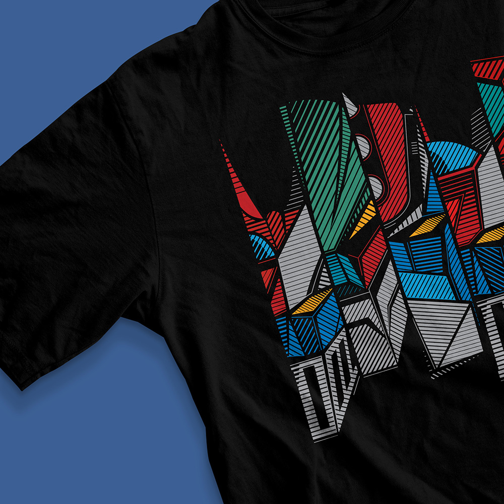 Eco Tshirt | Go Nagai Five <i class="fa fa-leaf" style="color:#02b620;"></i> - Image 3