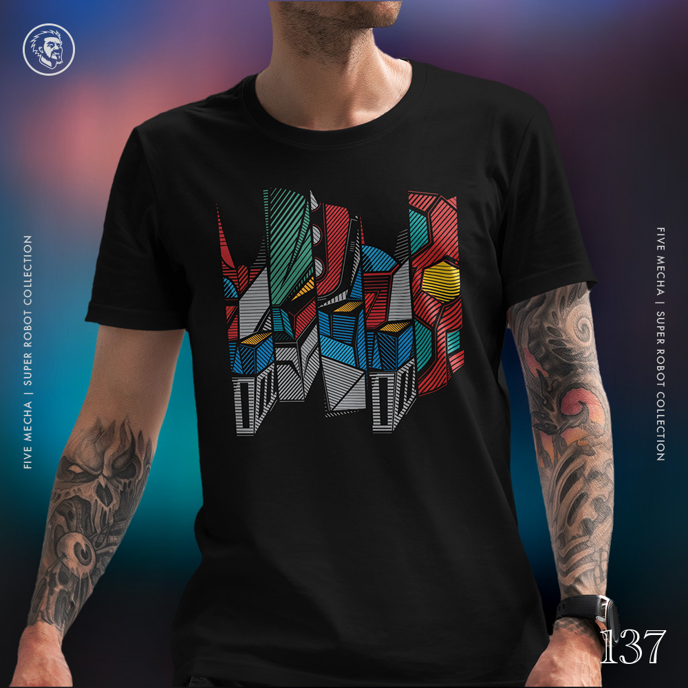 Eco Tshirt | Go Nagai Five <i class="fa fa-leaf" style="color:#02b620;"></i> - Image 2