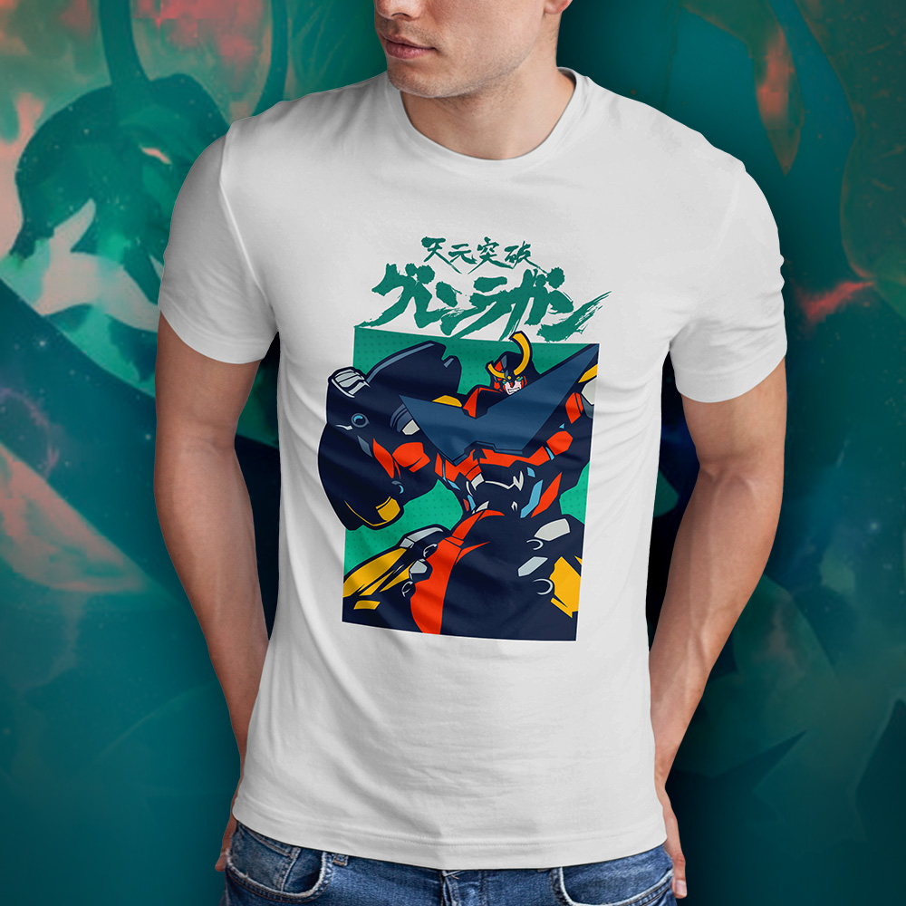 Eco Tshirt | POP Gurren <i class="fa fa-leaf" style="color:#02b620;"></i> - Image 2