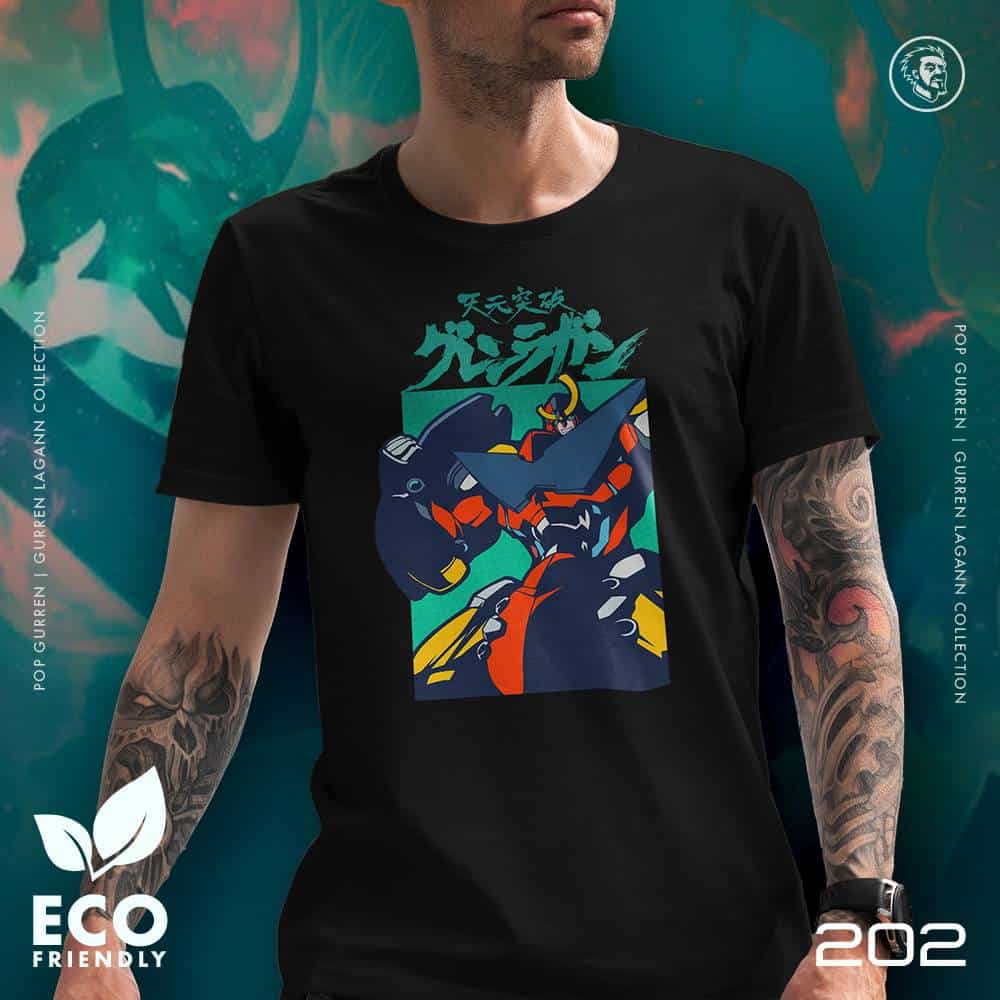 Eco Tshirt | POP Gurren <i class="fa fa-leaf" style="color:#02b620;"></i>