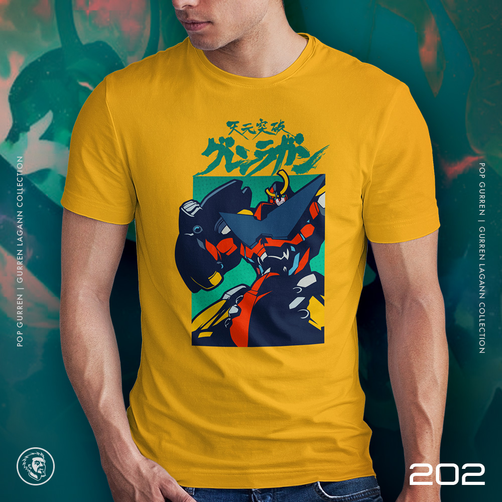 Eco Tshirt | POP Gurren <i class="fa fa-leaf" style="color:#02b620;"></i> - Image 3