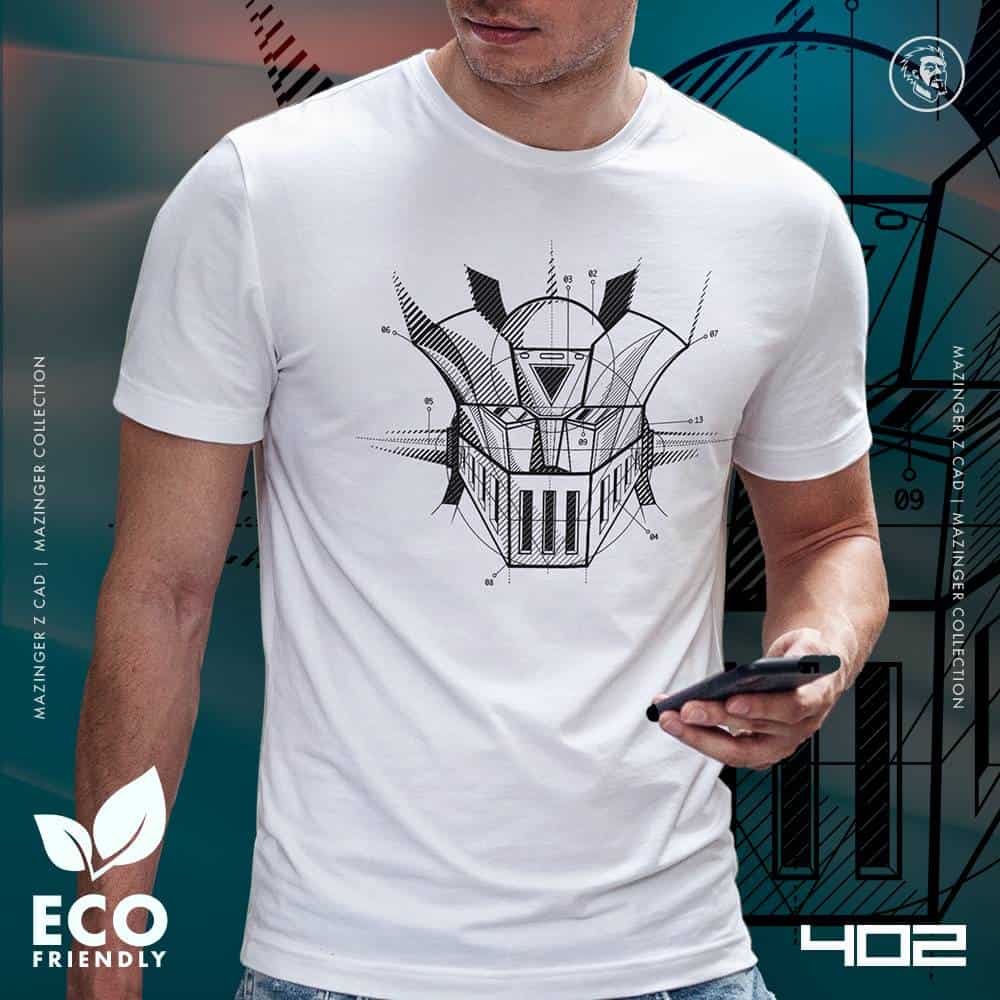 Eco Tshirt | Mazinger Z CAD <i class="fa fa-leaf" style="color:#02b620;"></i>