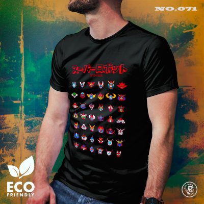 Eco Tshirt | 70s Robot Color <i class="fa fa-leaf" style="color:#02b620;"></i>