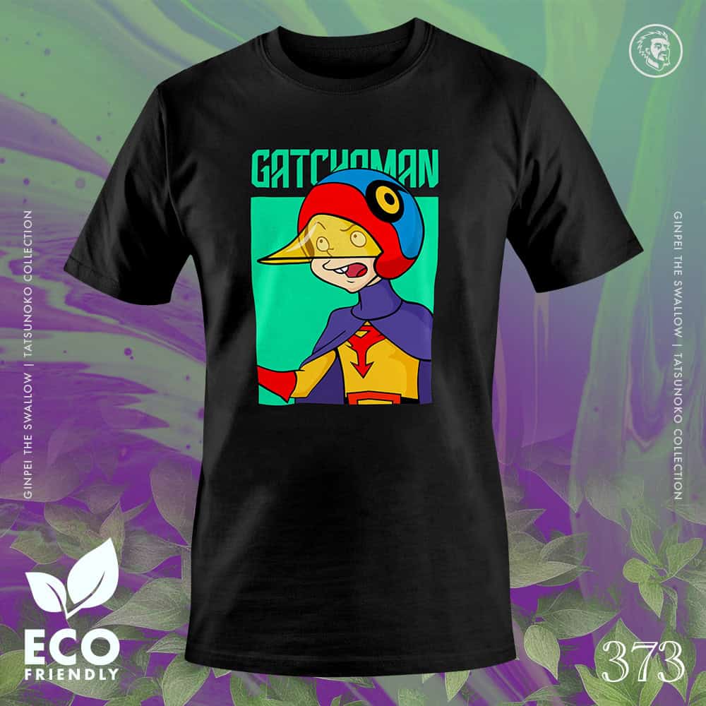 Eco Tshirt | Gatchaman Ginpei <i class="fa fa-leaf" style="color:#02b620;"></i> - Image 2